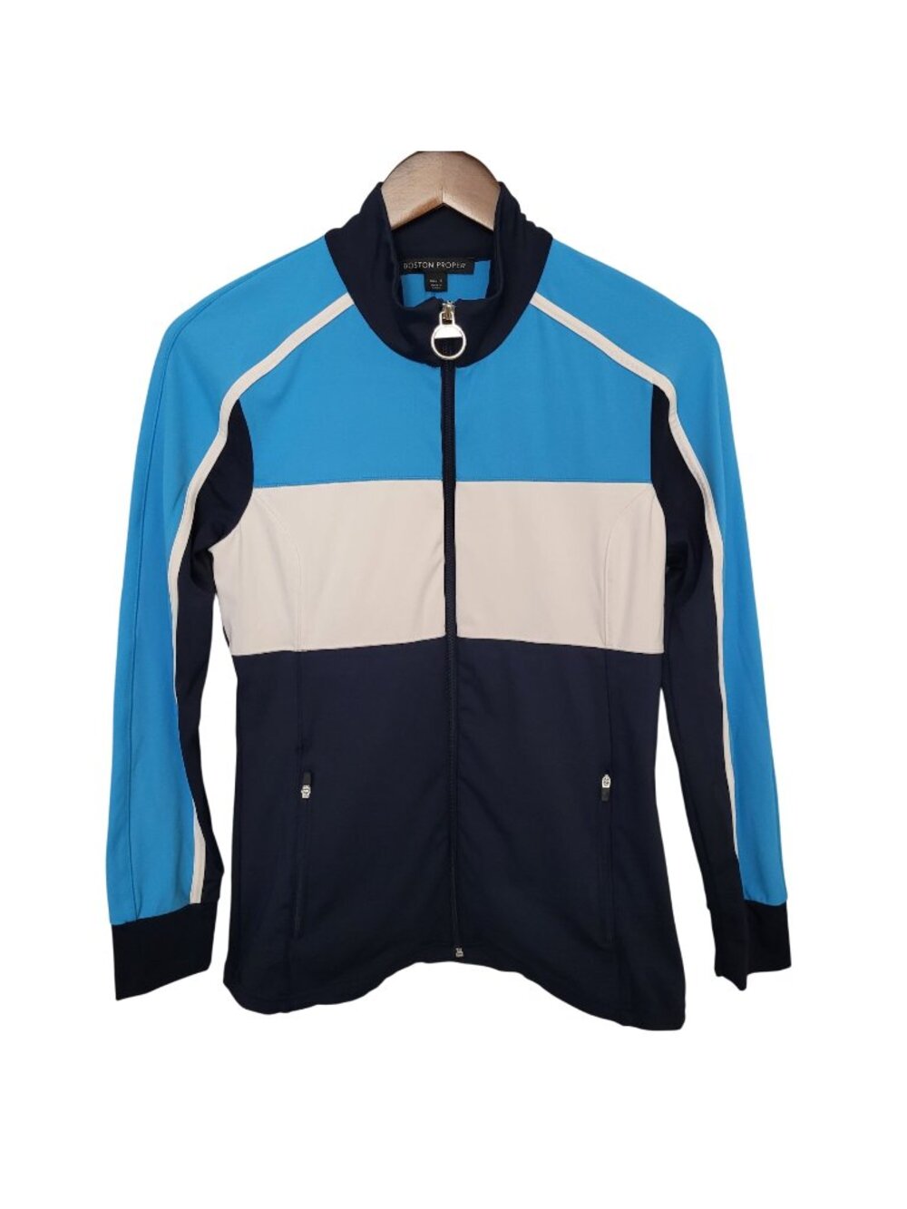 Boston Proper Colorblock Active Performance Jacket Womens Size S NWOT